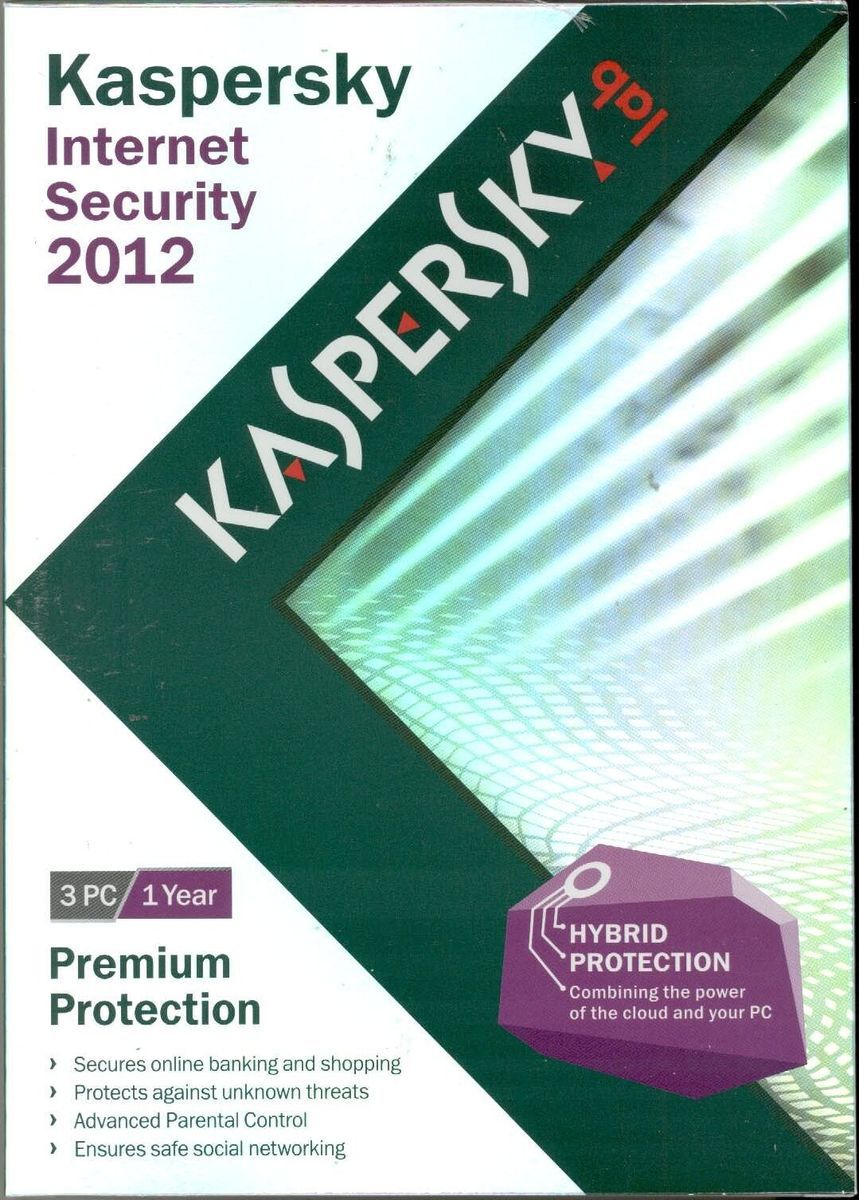 Kaspersky Internet Security 2012 Retail 3 PC 1 Year Free 2013 Upgrade