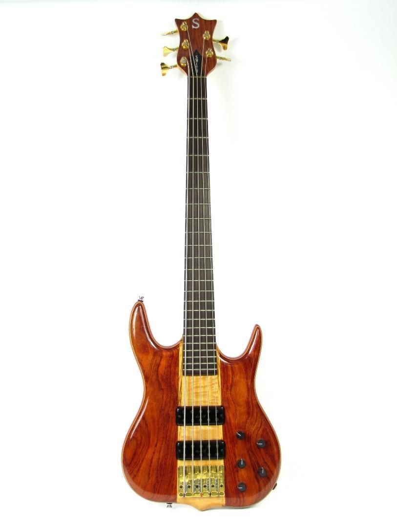 Rare Ken Smith African Bubinga Wood 5 String Electric Bass Bold On