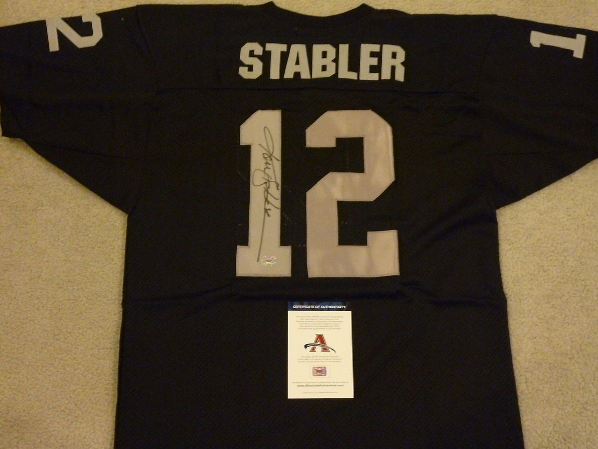 Ken Stabler Signed Auto Oakland Raiders Jersey AAA Autographed
