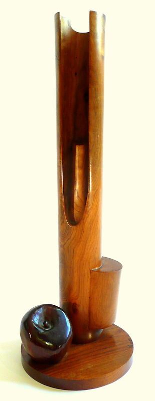 Modern Wood Sculpture Kenneth Goldman California Listed Art