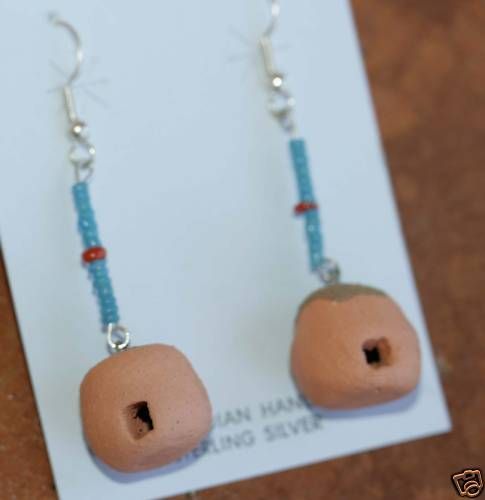 Beautiful Handmade Beaded Kiva Style Earrings