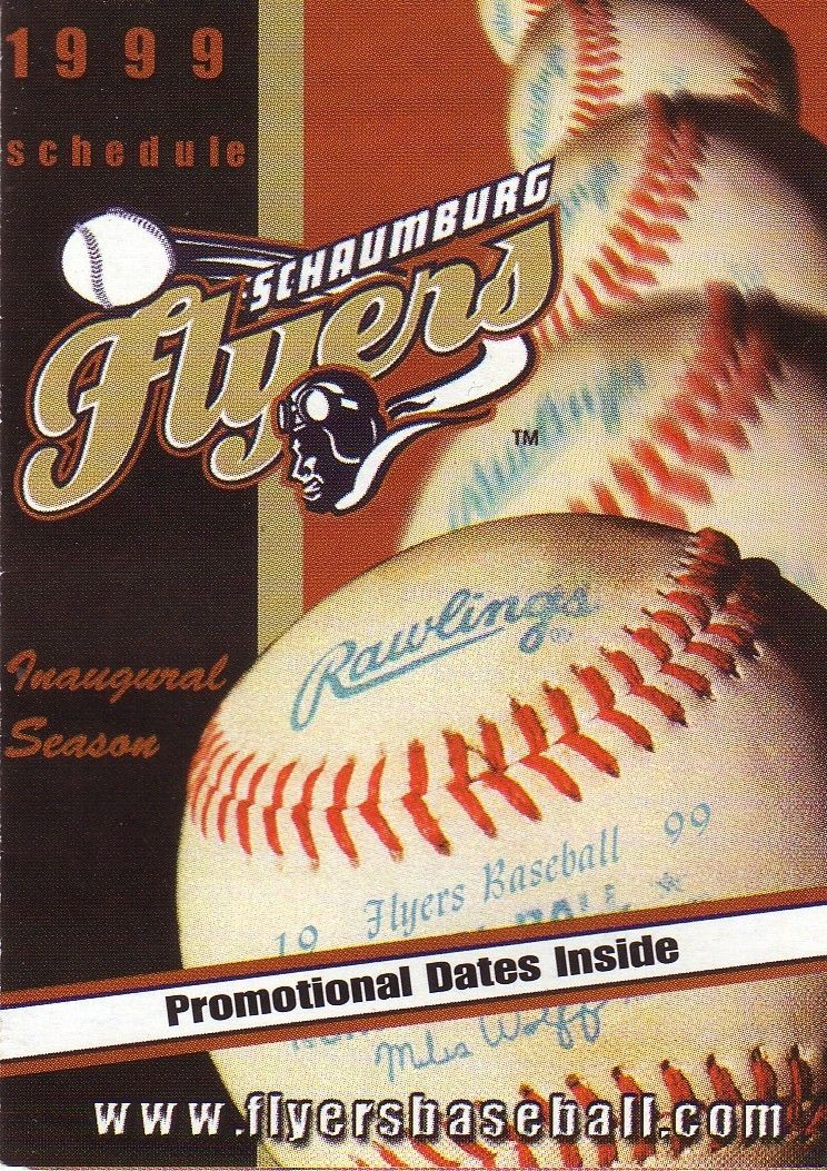 1999 Schaumburg Flyers Schedule Canon Copiers Ron Kittle