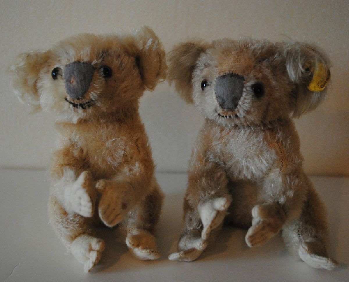 Vintage Steiff Koala Bear Twins 2 Koalas 12 cm 1955 1962