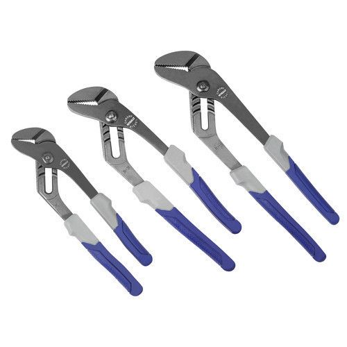 3pc Kobalt Heavy Duty Groove Joint Channel Locking Plier Set 8 10 12