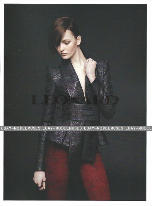 Leonard Paris Fall 12 Fashion Lookbook Kristina Romanova