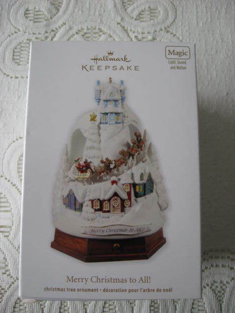 2012 Hallmark Merry Christmas to All Magic Ornament