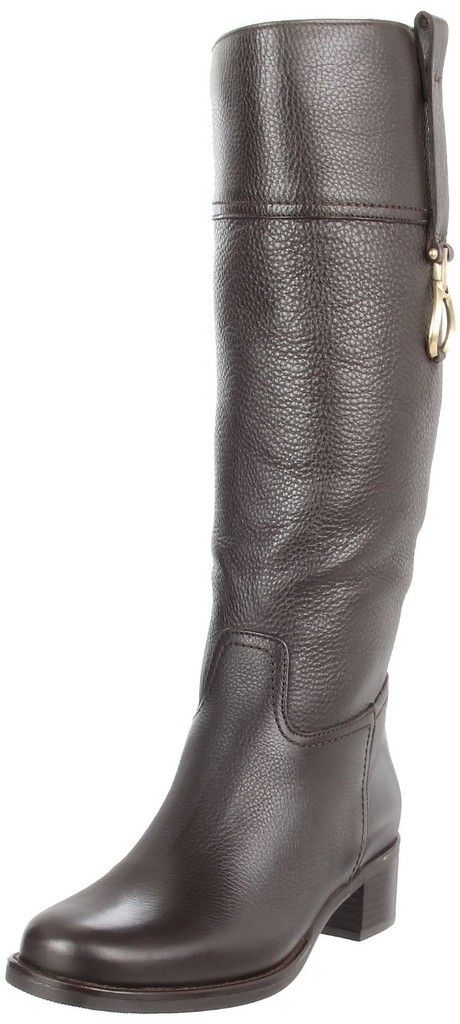 La Canadienne Womens Paulina Waterproof Leather Riding Boot in Dark