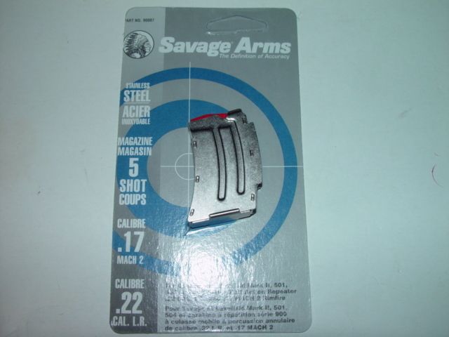 Savage Lakefield MARK II 501 504 900 22 LR 5 ROUND magazine Clip SS 5