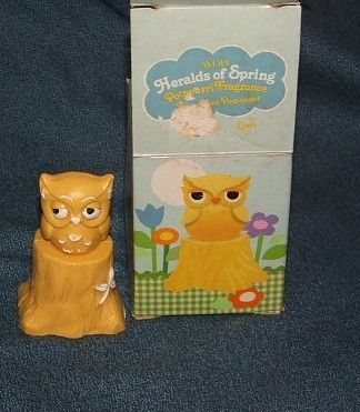 Avon Vintage RARE Potpourri Pomander Heralds of Spring Owl