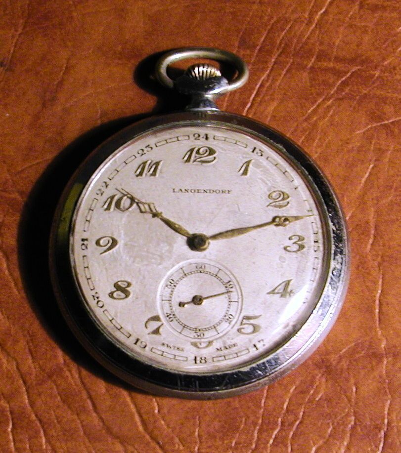 Vintage Pocket Watch Langendorf Swiss Made