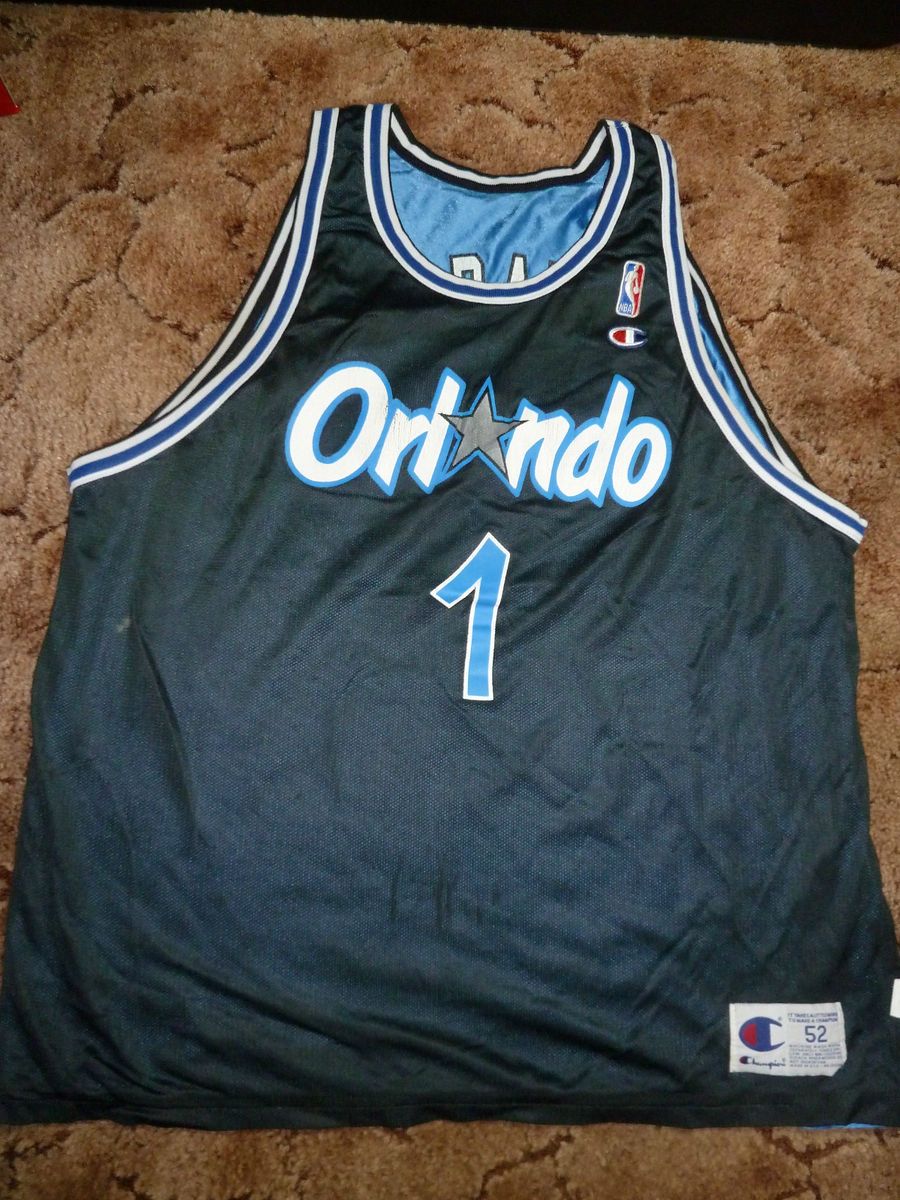 Vtg REVERSIBLE Penny Hardaway #1 Orlando Magic CHAMPION NBA Jersey Sz