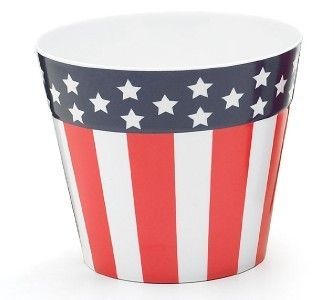 Patriotic Flag Basket Pot Cover Planter Set of 2 Large