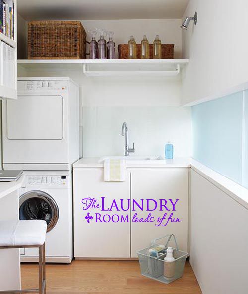 The Laundry Room Loads Fun Wall Art Decal Vinyl Decor