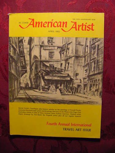 Amer Artist April 1962 Donald Purdy Sydney Laurence