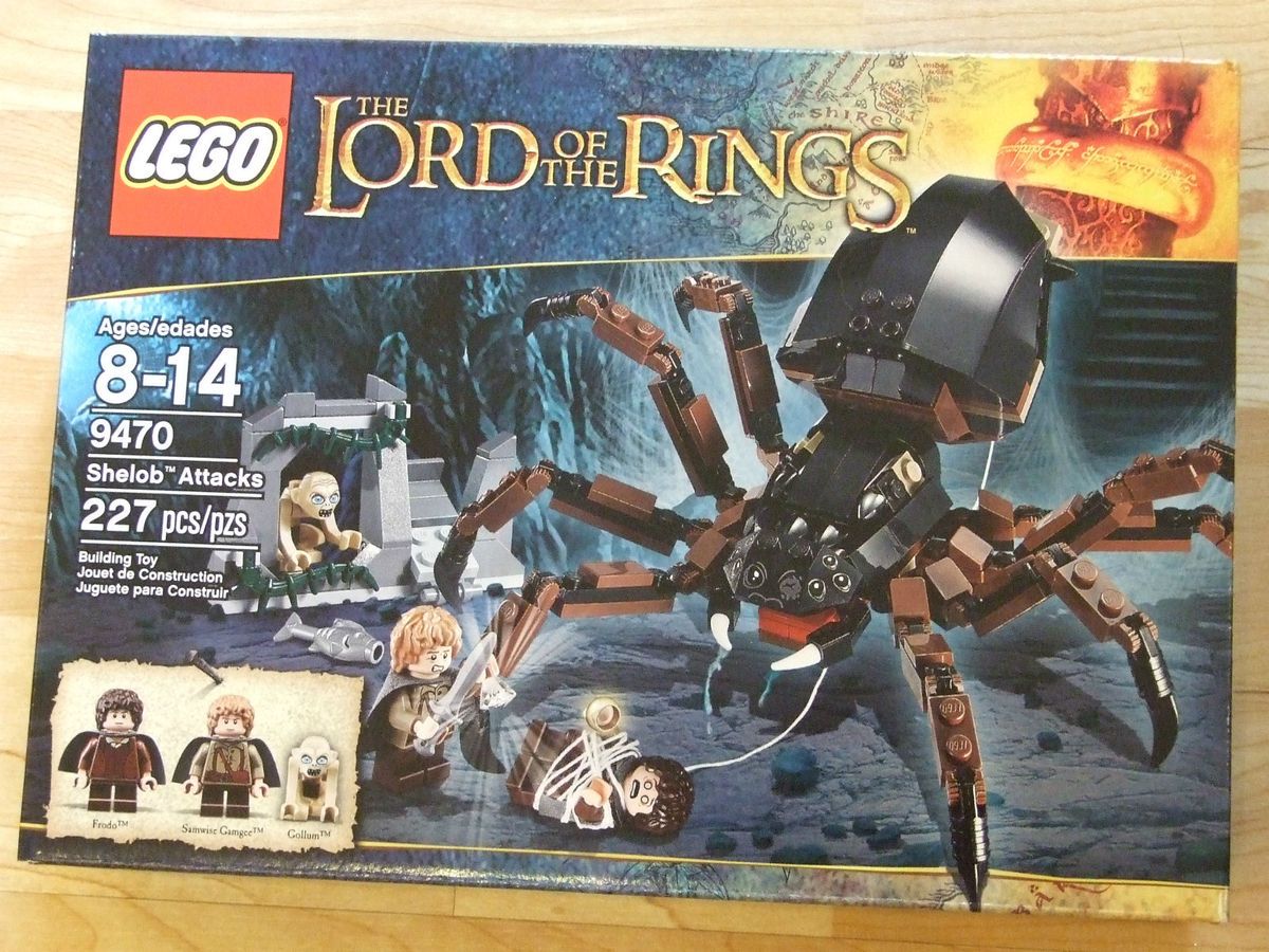 Lego 9470 Shelob Attacks BNIB Frodo Samwise Gamgee Gollum