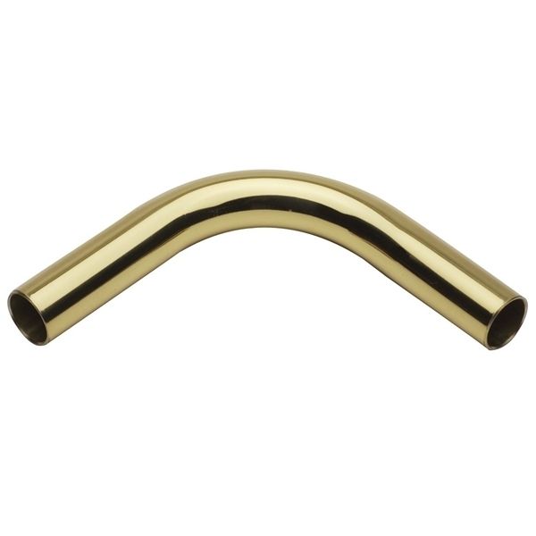 Lavi Industries 02 391 Polished Brass Clear Coat Rail 90 Deg Elbow 5 8