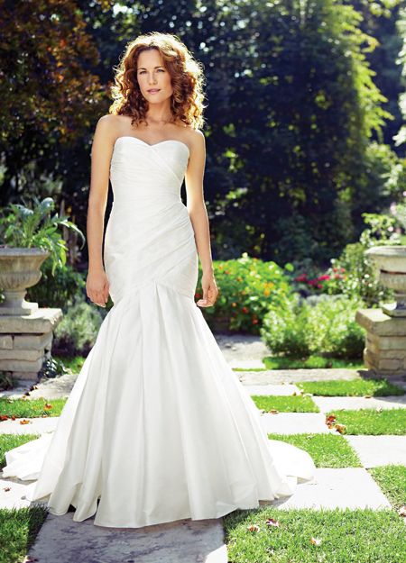 Dupioni Mermaid Wedding Dress Belter MDL Lea Ann