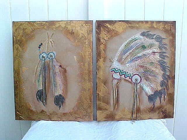 Western Head Dress Lee Reynolds Burr Studio Paintings