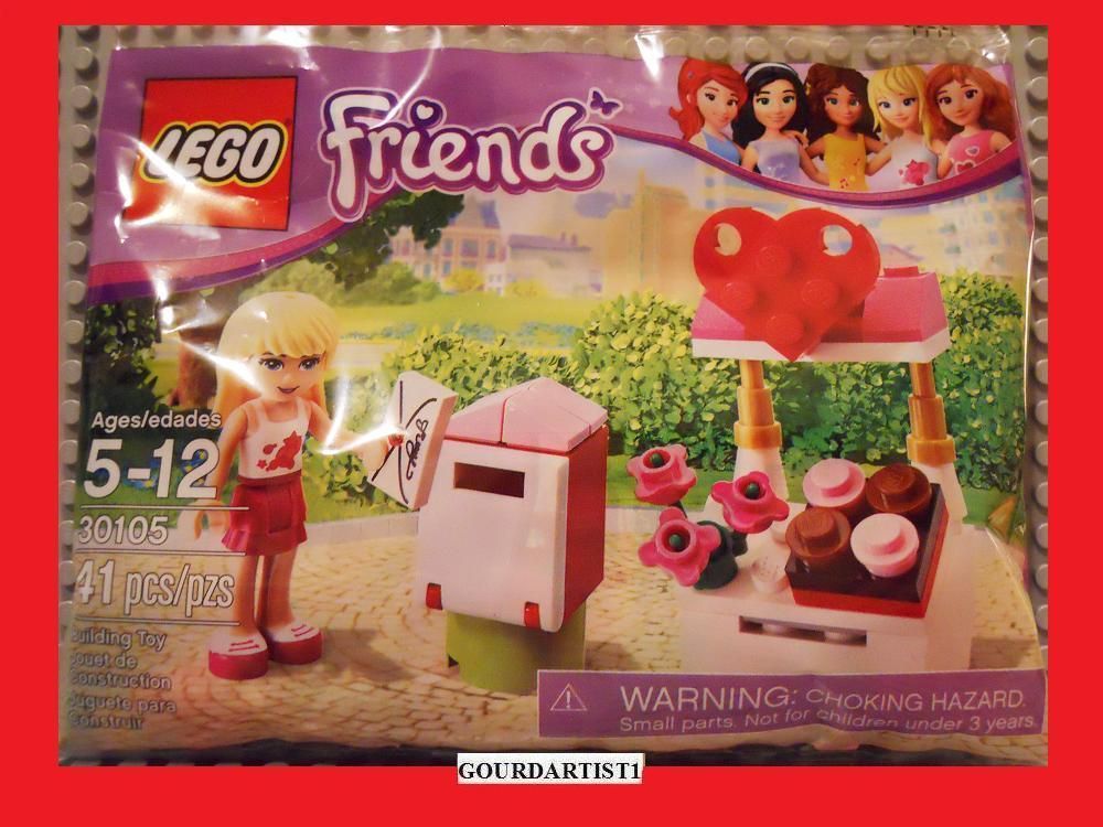 LEGO FRIENDS 30105 NEW VALENTINES DAY SET STEPHANIE MAIL BOX HEART
