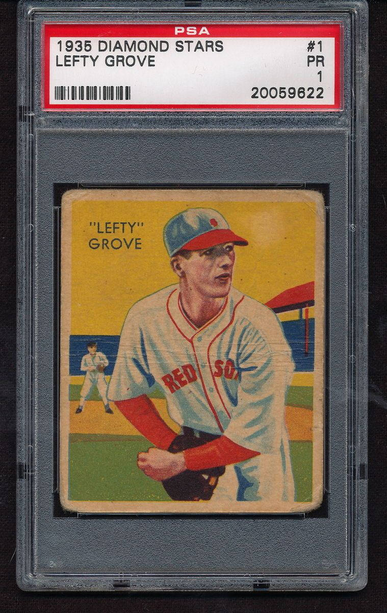 1935 Diamond Stars Lefty Grove 1 HOF PSA 1