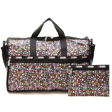 LeSportSac Poppet Large Weekender Bag Travel Tote Pouch Duffel Duffle