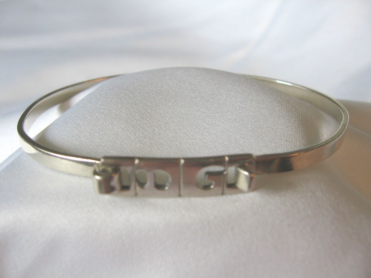 Vintage Leonore Doskow 925 Sterling Silver Bangle Bracelet Marked