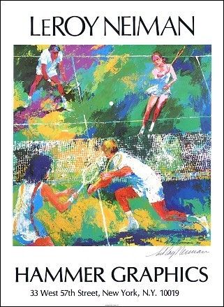 Leroy NEIMAN *** TENNIS DOUBLES *** Poster