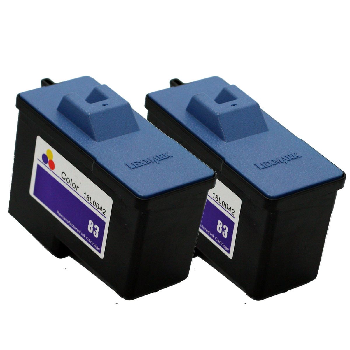 2pk Lexmark 83 Ink Cartridge 18L0042 for X5150 X6150 X6170 Z55 Z55SE