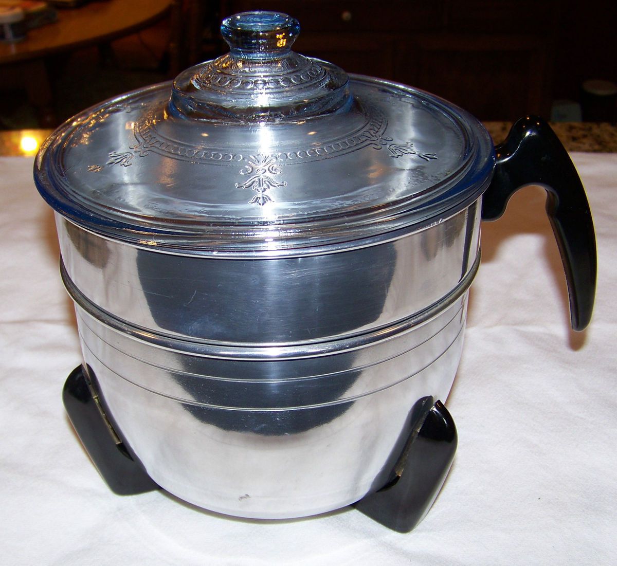 Popper Chef Popcorn Popper Dominion Model 1702 Fire King Lid