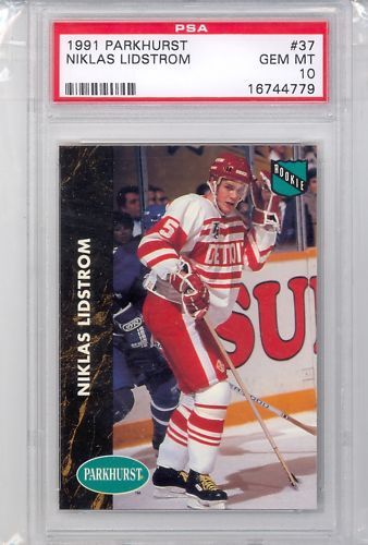 1991 Parkhurst Niklas Lidstrom RC 37 PSA10 PSA