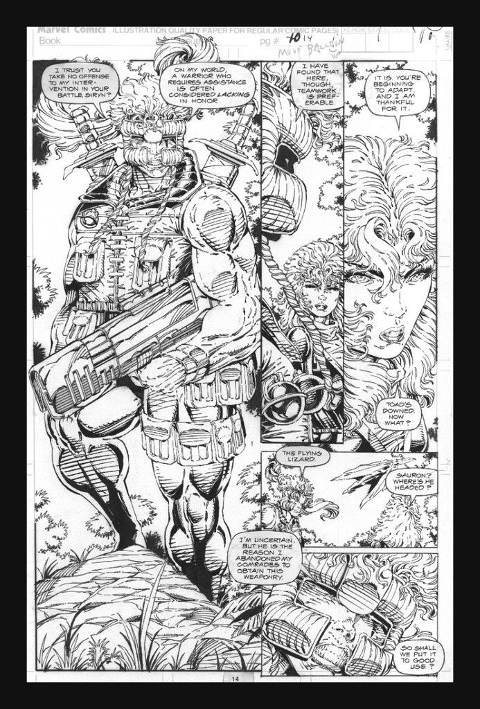 Rob Liefeld x Force 7 Page 10 Shatterstar Splashy