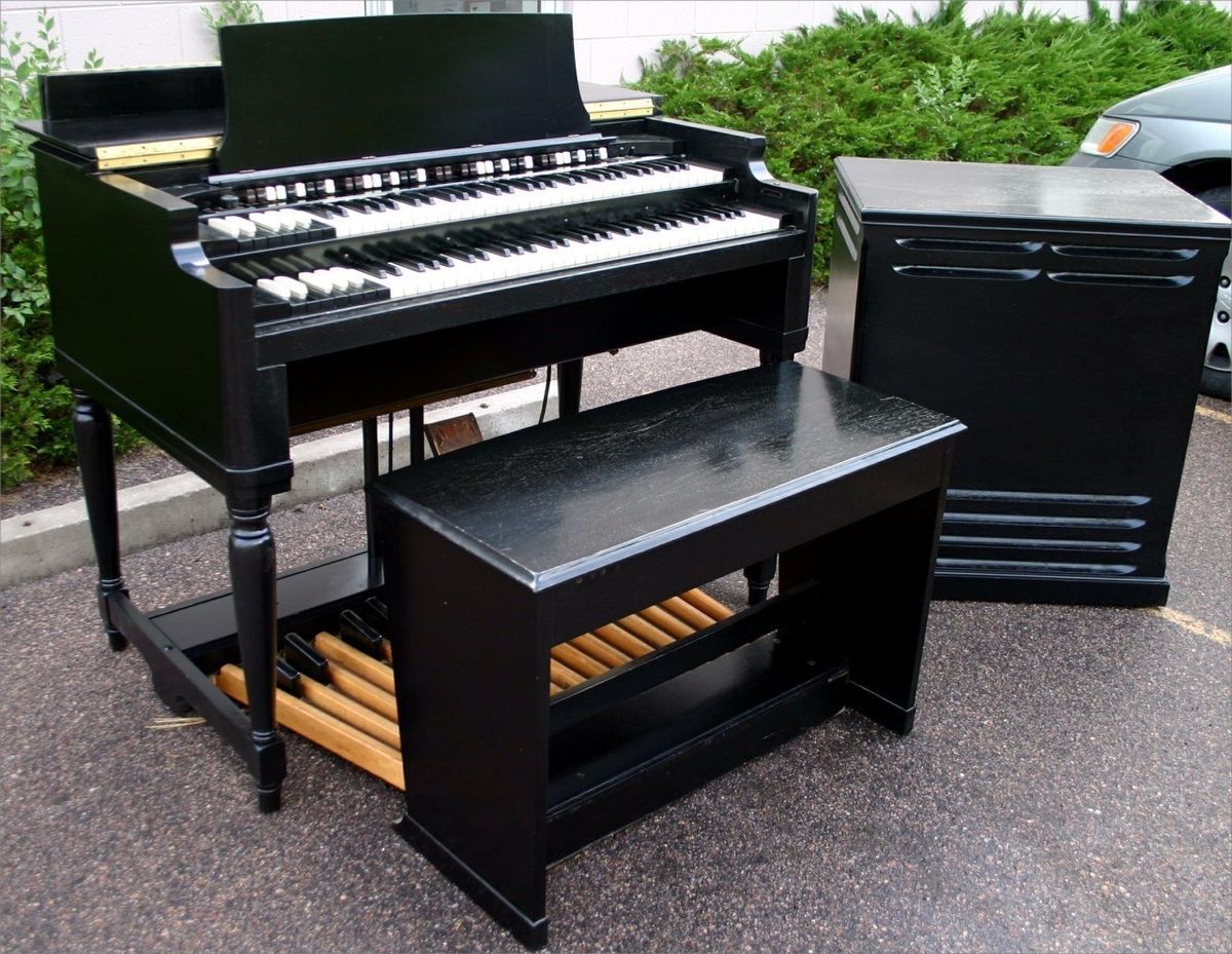 Exceptional Ebony Hammond BV Organ Leslie 145 3 B V