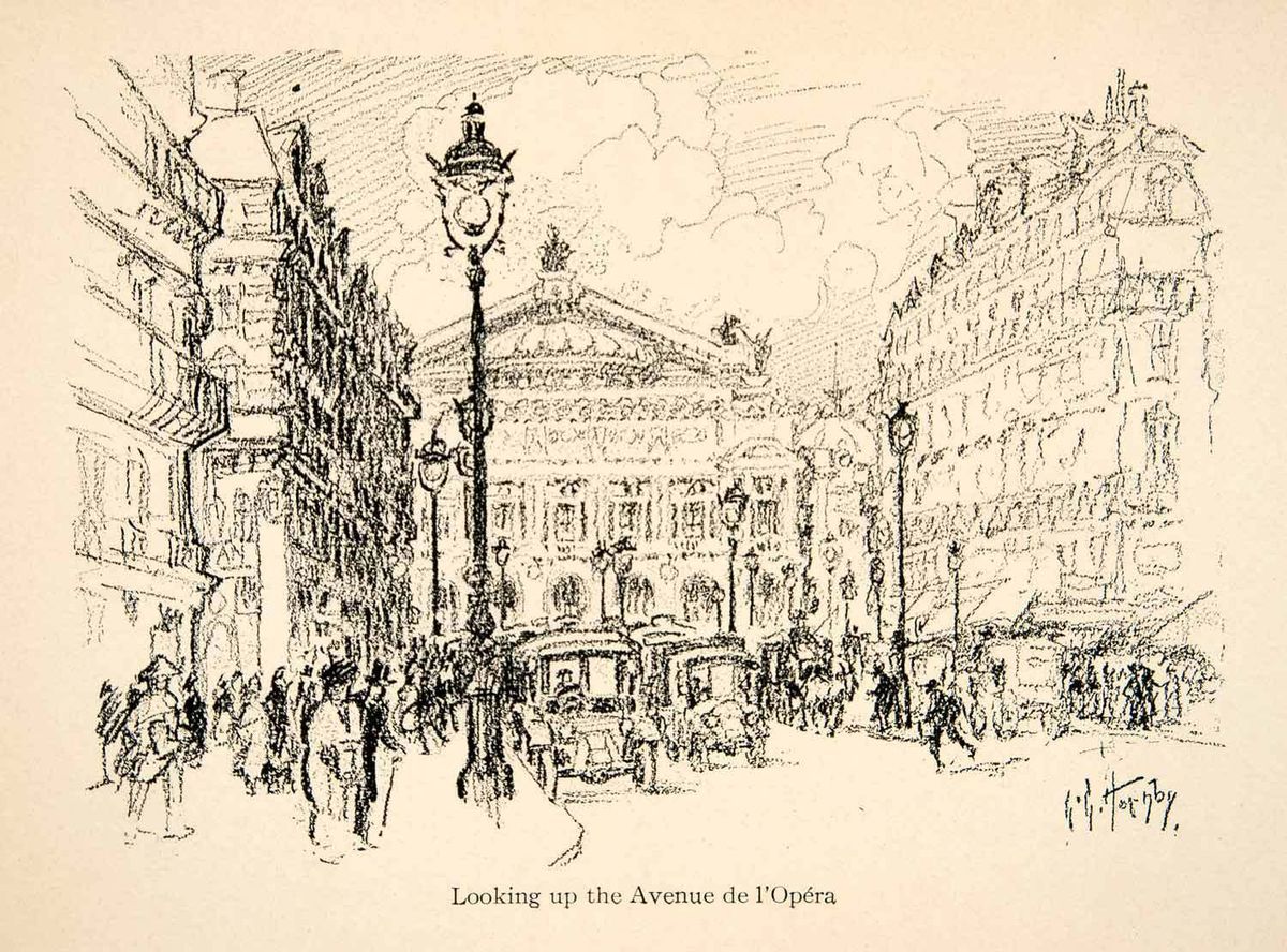 Avenue de LOpera Paris France Lester Hornby Haussmanian