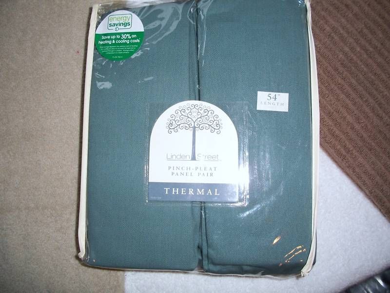 s Linden Street Thermal Lined Drapes 72W x 54L Aqua