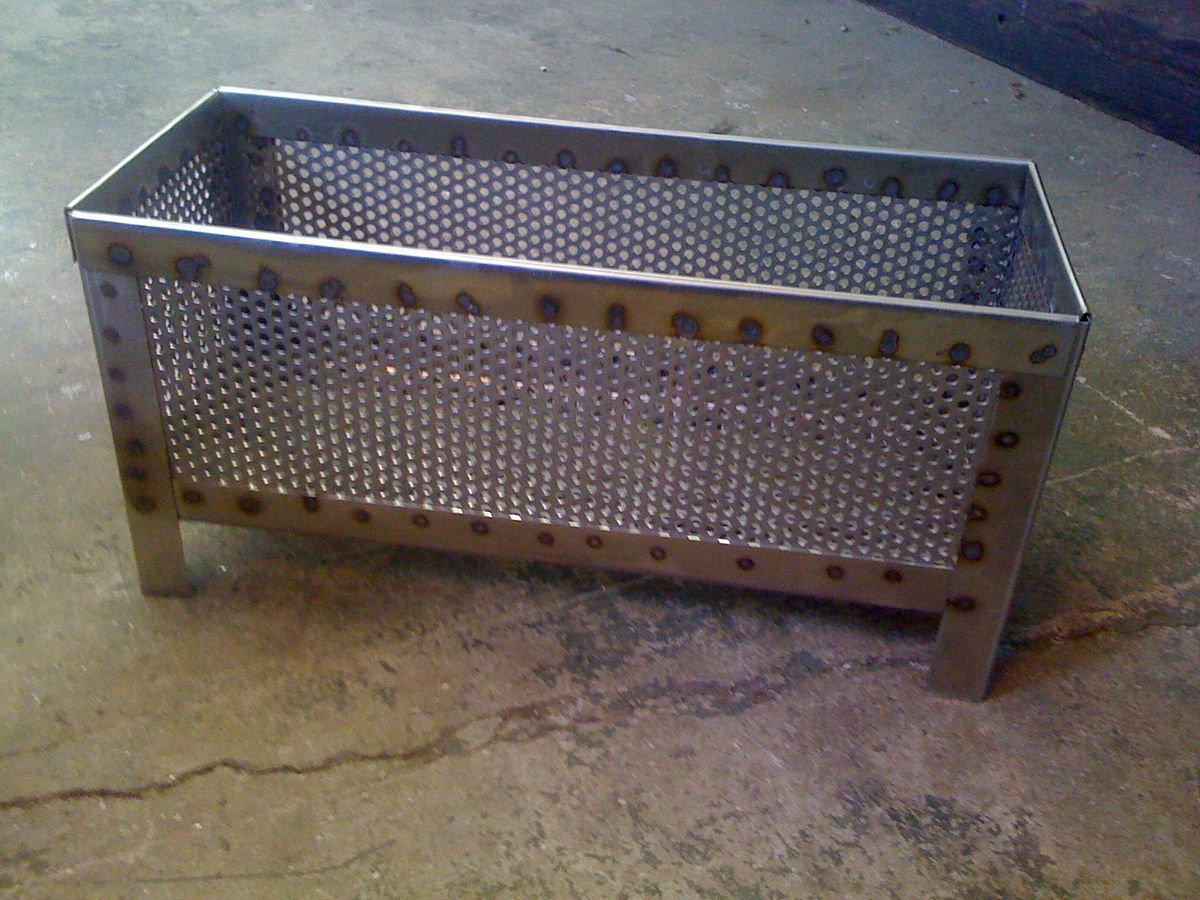 Wood Pellet Basket All Stainless Steel Construction on PopScreen