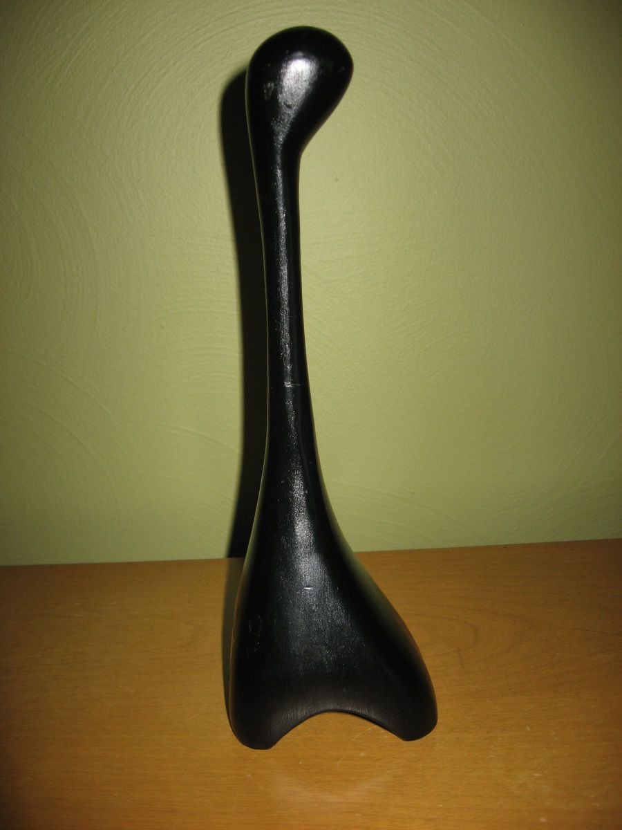 Swedish Modern Louise Hederstrom Black Wooden Animal Sculpture Jura