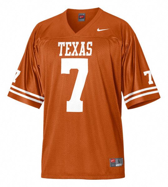 University of Texas Longhorns Home 7 Football Jersey