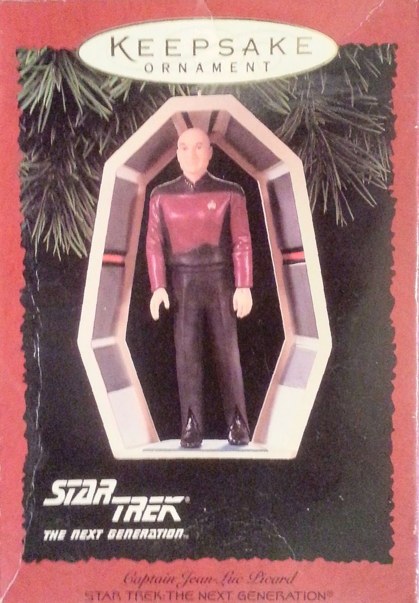  ORNAMENT STAR TREK THE NEXT GENERATION CAPTAIN JEAN LUC PICARD 1995