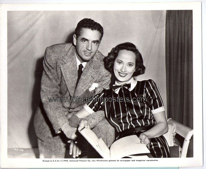 Merle Oberon Husband Lucien Ballard Orig 1945 Still