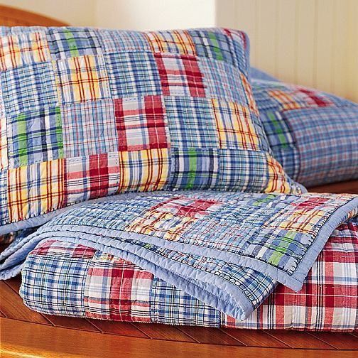 Pottery Barn Bermuda Madras Under Sea F Q Quilt Duvet N