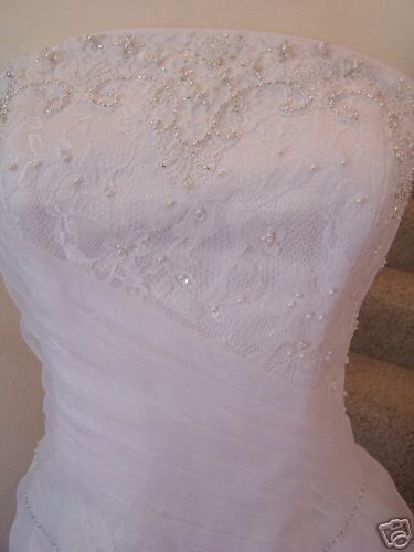 Wedding Gown MAGGIE SOTTERO Beautiful Beaded Strapless Dress sz 14