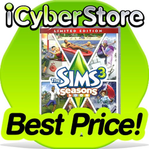  SIMS 3 SEASONS LIMITED EDITION NEW SIMS3 SIM3 SIM SEASON PC MAC GAME