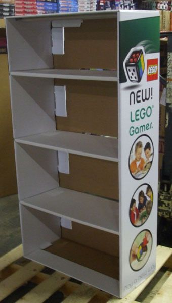 Lego Games Shelf Unit Cardboard Store Display Case New