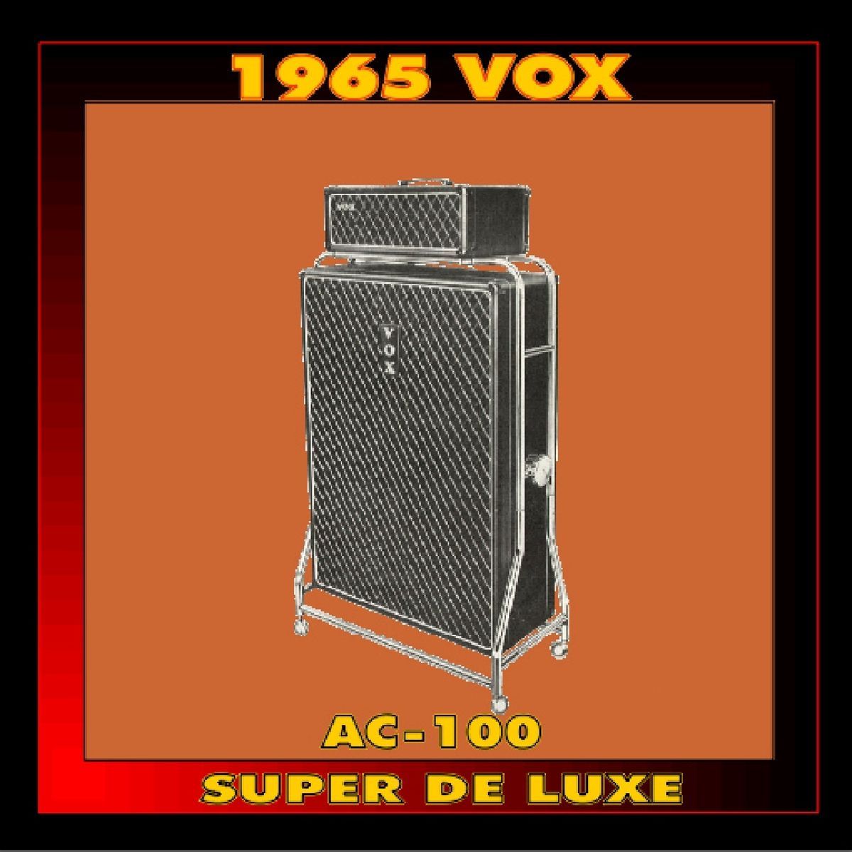 1965 Vox AC 100 Super de Luxe Vintage Amp Plaque