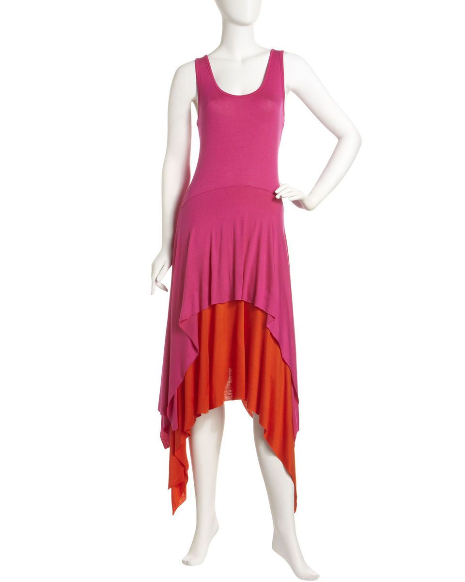 Madigan Hi Lo Colorblock Tank Dress