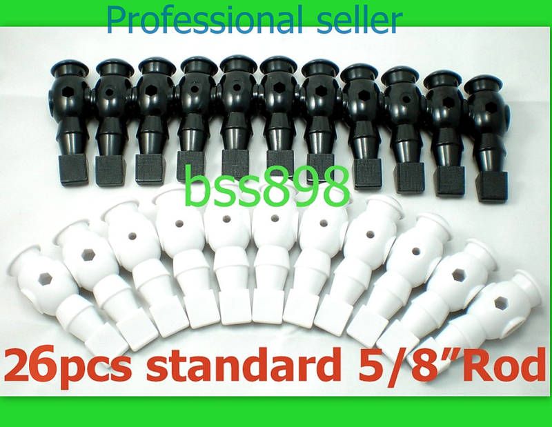 26 Pcs B w Foosball Men Player Soccer Table Football GD