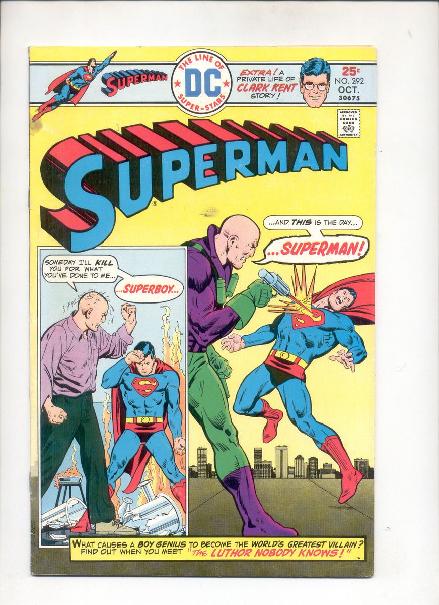 Superman #292 DC Comics Bronze Age Clark Kent Krypton Curt Swan Cardy