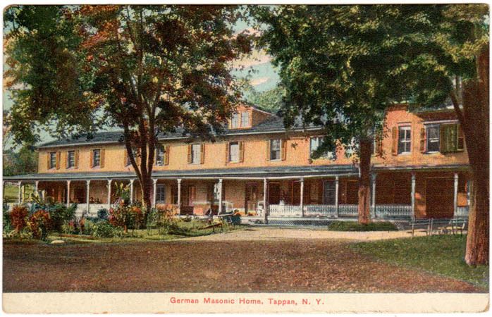 Tappan NY German Masonic Home Postcard Rockland County