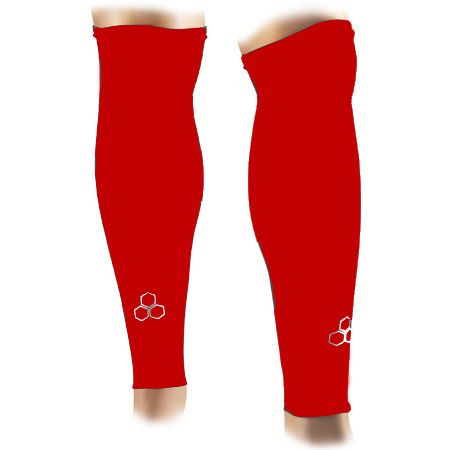 McDAVID 6570 PERFORMACE COMPRESSION LEG SLEEVES RED support workout