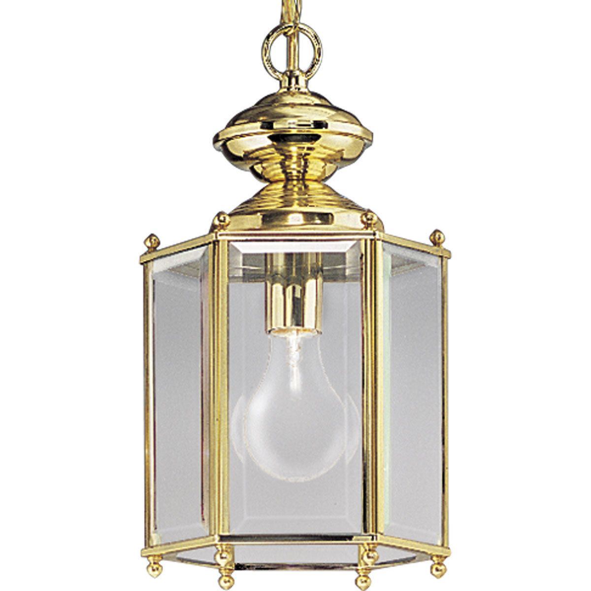 Progress Lighting P5834 10 Polished Brass Guard Lantern Outdoor Light